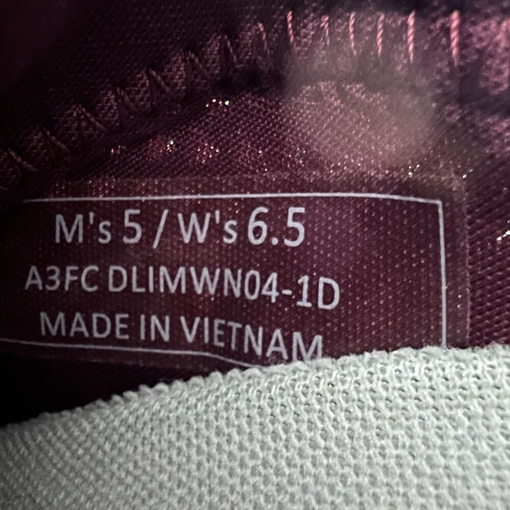 Kizik Lima Red Hands Free Lace Up Shoes Sneakers Women's Size 6.5 - Picture 8 of 9